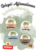 Vorschau - Bildkarten - Klassenzimmerdeko Spiegel-Affirmationen Schildkrötenklasse - Deckblatt
