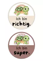 Vorschau - Bildkarten - Klassenzimmerdeko Spiegel-Affirmationen Schildkrötenklasse - Seite 2