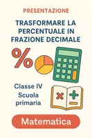 anteprima - Presentazioni / Lavagne - Trasformare la percentuale in frazione decimale - Pagina di copertina