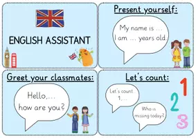 Vorschau - Bildkarten - English Assistant Warm Up - Deckblatt