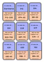 Vorschau - Spiele - Spiel: Ich habe... Wer hat? Subtraktion ZR1000 ohne Übergang - Seite 3