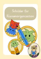Vorschau - Poster - Schilder für die Klassenorganisation - Deckblatt