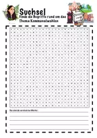 Vorschau - Arbeitsblätter - Ein Suchsel zu den Kommunalwahlen - Deckblatt
