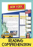 Vorschau - Arbeitsblätter - New York: reading comprehension and grammar (Englisch) - Deckblatt