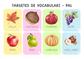 Vista previa - Refuerzo / NEE / Materiales de apoyo - BINGO DE TARDOR: LLETRA DE PAL i LLIGADA - página 2