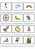 Vorschau - Mal- und Bastelvorlagen - Wörterliste Buchstabe R - DaZ/DaF, Deutsch (Grundschule) Kartenspiel - Seite 2