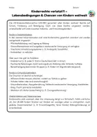 Vorschau - Arbeitsblätter - Kinderrechte verletzt! – Lebensbedingungen & Chancen von Kindern weltweit - Deckblatt