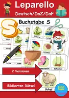 Vorschau - Unterrichtsreihen - Materialpaket - Buchstabe S XXL Paket Wortschatzpaket - DaZ/DaF, Deutsch, Sachunterricht (Grundschule) - Seite 1