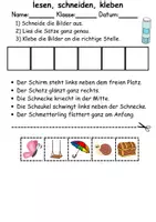 Vorschau - Mal- und Bastelvorlagen - Buchstabe S Leserätsel - Lesen, schneiden, kleben - DaZ/DaF, Deutsch, Sachunterricht - Seite 3