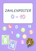 Vorschau - Poster - Zahlenposter 0-10 - Deckblatt