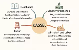Vorschau - Arbeitsblätter - Arbeitsblätter zum Thema "Kassel" + Lösung & MP3 + Mindmap + Infografik - Seite 2