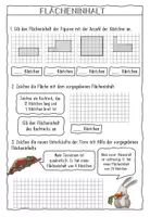 Vorschau - Arbeitsblätter - Flächeninhalt berechnen und darstellen - Seite 2
