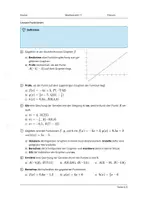 Vorschau - Arbeitsblätter - Grundlagen zu Funktionen: Lineare & Quadratische - Seite 1