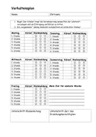 Vorschau - Fördermaterial/Inklusion - Verhaltensplan Word Vorlage - Seite 1