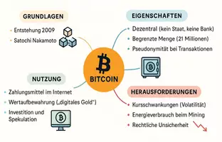 Vorschau - Arbeitsblätter - Arbeitsblätter zum Thema "Bitcoin" + Lösung & MP3 + Mindmap + Infografik - Seite 2
