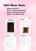 Vorschau - Unterrichtsreihen - Werken/ Kunst Heft: Book Nook gestalten - Deckblatt