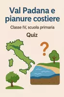 anteprima - Quiz - Val padana e pianure costiere - Pagina di copertina