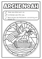 anteprima - Materiale per pittura e bricolage - Vetrate “Stained Glass – Antico Testamento” Fensterbilder Buntglasfenster - Pagina 2