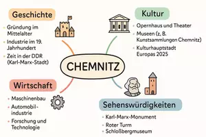 Vorschau - Arbeitsblätter - Arbeitsblätter zum Thema "Chemnitz" + Lösung & MP3 + Mindmap + Infografik - Seite 2