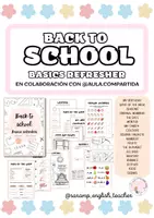 Vista previa - Hojas de trabajo - BACK TO SCHOOL BASICS REFRESHER - Portada