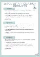 Vorschau - Arbeitsblätter - Email of Application Prompts - Seite 1