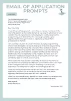 Vorschau - Arbeitsblätter - Email of Application Prompts - Seite 3