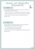 Vorschau - Arbeitsblätter - Email of Enquiry Prompts - Seite 2