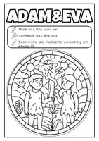 Vorschau - Mal- und Bastelvorlagen - 10 Fensterbilder „Stained Glass" Altes Testament: Bastelvorlagen für den Religionsunterricht - Seite 2