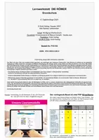 Vorschau - Arbeitsblätter - Lernwerkstatt Die Römer Grundschule | Legionen, Limes, Augustus, Sklaven, Mosaiken, römische Zahlen, Alltag, Straßen, Aquädukt | Sachunterricht Geschichte Klasse 2-4 Lösungen - Seite 1
