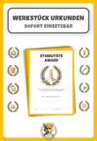 Vorschau - Arbeitsblätter - Werkstück Urkunden / Projekt Awards - druckfertig - Deckblatt