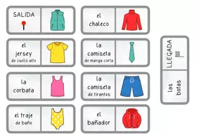 Vorschau - Spiele - "La ropa" - Domino Spiel zum Thema Kleidung - Seite 1