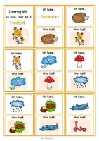 Vorschau - Stationenlernen - Herbst Lernspiel Nichtleser, Vorschule, Fördermaterial, Klasse 1 - Seite 2