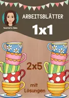 Vorschau - Arbeitsblätter - 10 Arbeitsblätter zum kleinen Einmaleins (mit Lösungen) - Deckblatt