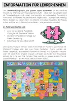 Vorschau - Arbeitsblätter - Gemeinschaftspuzzle (Steckbrief) - Wir passen super zusammen! - Seite 1
