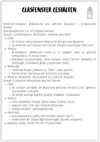 Vorschau - Unterrichtsreihen - Gotische Glasfenster - Gestaltung der 4 Jahreszeiten in gotischen Glasfenstern (Kunst, 3, 4, 5, 6, 7, 8) - Seite 1