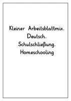 Vorschau - Arbeitsblätter - Kleiner Arbeitsblattmix für Deutsch #Homeschooling - Seite 2
