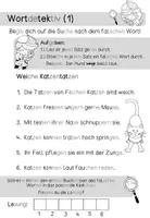 Vorschau - Arbeitsblätter - Wortdetektiv - "Die Katze" I Kl. 2-3 - Seite 2