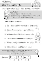 Vorschau - Arbeitsblätter - Wortdetektiv - "Die Katze" I Kl. 2-3 - Seite 3