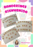 Vista previa - Decoración del aula - BANDERINES BIENVENIDA - Portada