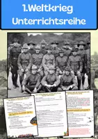 Vorschau - Unterrichtsreihen - 1. Weltkrieg - Unterrichtsreihe mit Texten und Übungsaufgaben - Deckblatt