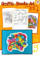 Vorschau - Arbeitsblätter - Graffiti Doodle Art, Kunstunterricht, fertige Kunststunde - Deckblatt