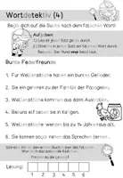 Vorschau - Arbeitsblätter - Wortdetektiv - "Der Wellensittich" I Kl. 2-3 - Seite 2