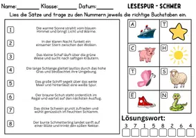 Vorschau - Spiele - Lesespur / Leserätsel Thema Buchstabe S - DaZ/DaF, Deutsch - Seite 3