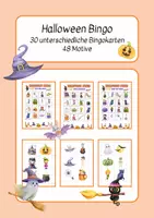 Vorschau - Spiele - Halloween Bingo mit 30 Bingokarten ohne Gruselfaktor - Deckblatt