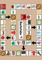 Vorschau - Spiele - Brettspiel Buchstabe T Wortschatzspiel Grundschule DaZ/DaF/Deutsch - Seite 1
