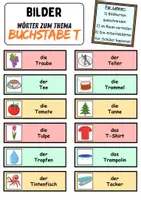 Vorschau - Unterrichtsreihen - Laufdiktat / Schleichdiktat Buchstabe T - DaZ/DaF, Deutsch (Diktat) - Seite 2