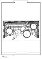 Vorschau - Mal- und Bastelvorlagen - Fingertorwandschießen mit Fingerpuppen: Fußball - Seite 1