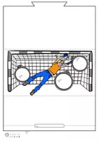 Vorschau - Mal- und Bastelvorlagen - Fingertorwandschießen mit Fingerpuppen: Fußball - Seite 2