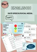 Vorschau - Arbeitsblätter - Hate speech - Social Media - Deckblatt