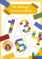 Vorschau - Bildkarten - Baustein-Zahlen - Anleitungen zum Nachbauen - Deckblatt